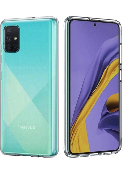 Samsung Galaxy A51 2.0 mm Korumalı Silikon Kılıf Şeffaf