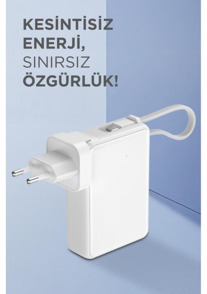 1017 10000 Mah Type-C Taşınabilir 22,5 W Hızlı Şarj Dijital Göstergeli Powerbank fiyatları