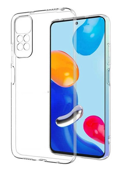 Xiaomi Redmi Note 11 2.0 mm Korumalı Şeffaf Silikon Kılıf