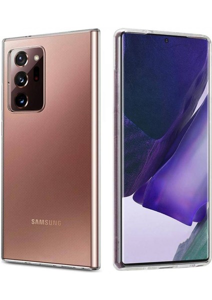 Samsung Galaxy Note 20 Ultra 2.0 mm Korumalı Silikon Kılıf Şeffaf