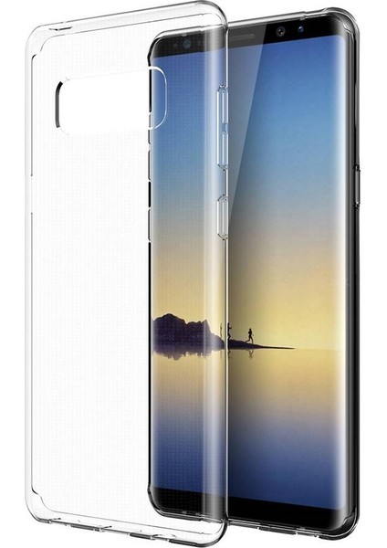 Samsung Galaxy Note 8 2.0 mm Korumalı Silikon Kılıf Şeffaf