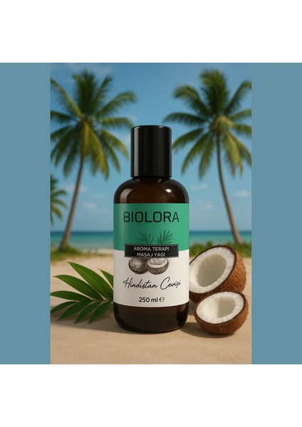 Hindistan Cevizi Aromaterapi Vücut Masaj & Spa Yağı 250ML.