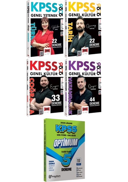 2026 Kpss Türkçe Tarih Coğrafya Vatandaşlık 121 Deneme - Lisans Optimum 5 Deneme