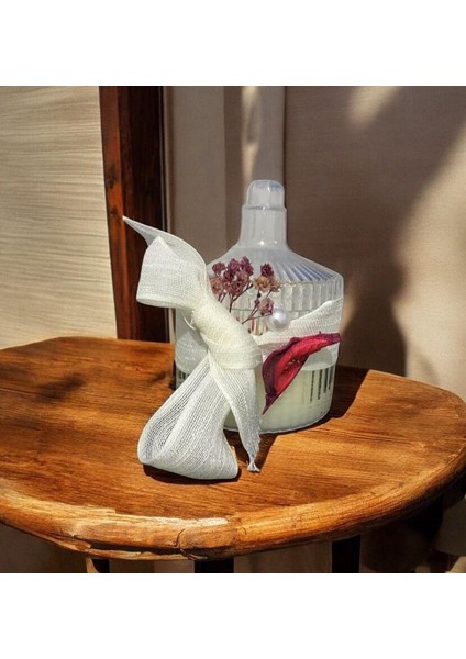 10 Adet Şekerlik Mum Inci Zerafeti Vanilya Kokulu Kişiye Özel Nişan Düğün Hediyelikleri