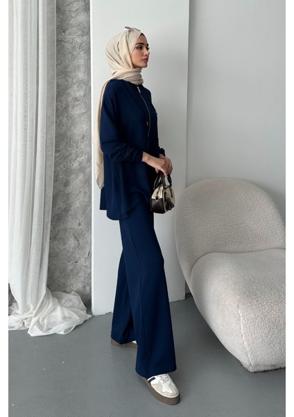 Kadın Modal Penye Oversize Kapüşonlu Tesettür Tunik Takım 1108 fırsatları