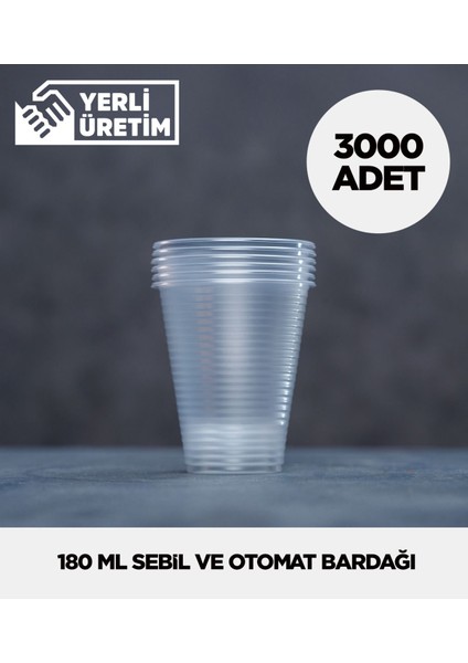 180 ml Plastik Sebil ve Otomat Bardağı 3.000 Adet fiyatları
