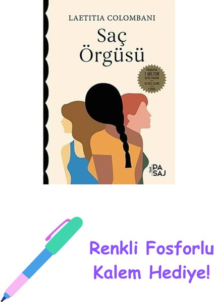 Saç Örgüsü: Fransa'da 1 Milyon Satış Rakamı - 40 Dile Çeviri - 9 Ödül + Renkli Fosforlu Kalem