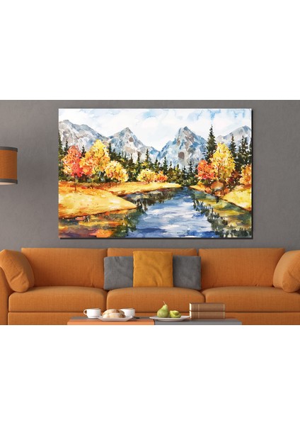 Yağlı Boya Görünümlü Manzara Baskı Kanvas Tablo fiyatları