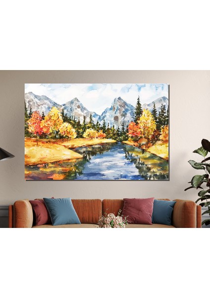 Yağlı Boya Görünümlü Manzara Baskı Kanvas Tablo modelleri