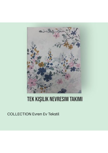 Tek Kişilik Nevresim Takımı / Lastikli Çarşaflı Set