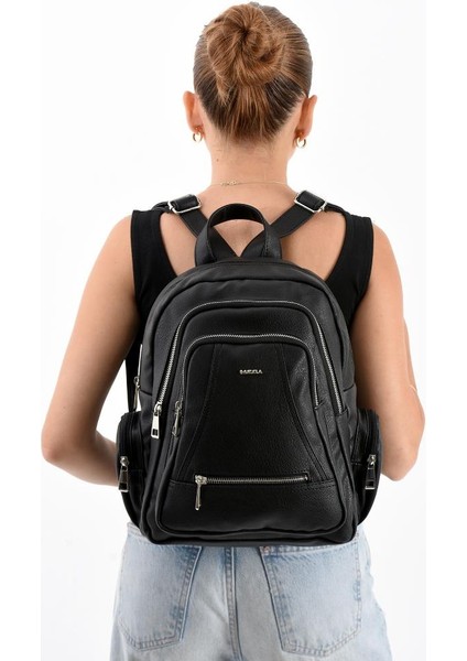 Suni Deri Kadın Sırt Çantası 35*25 cm Mega Bag Günlük Kullanıma Uygun Çok Cepli Içi Astarlı fiyatları