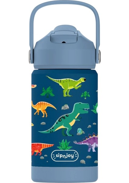 - Flipsip Çocuk Su Termosu | 360 ml - Dino Roar