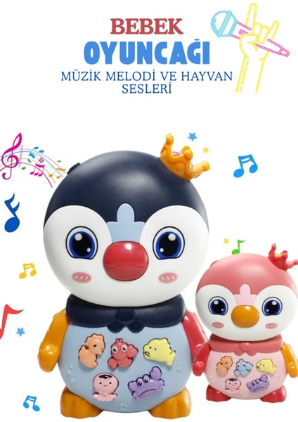 Bebek Oyuncağı Müzikli Işıklı 3 Farklı Mod Özellikli Melodi ve Hayvan Sesli Oyuncak fiyatları