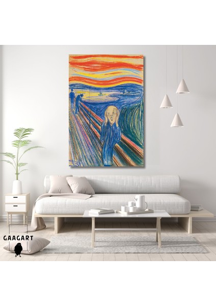 Tekli Dikey Kanvas Edvard Munch The Scream