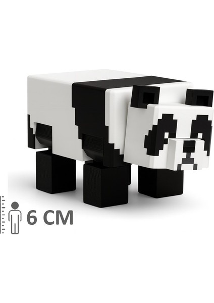Minecraft Panda Hareketli Eklemli Figür