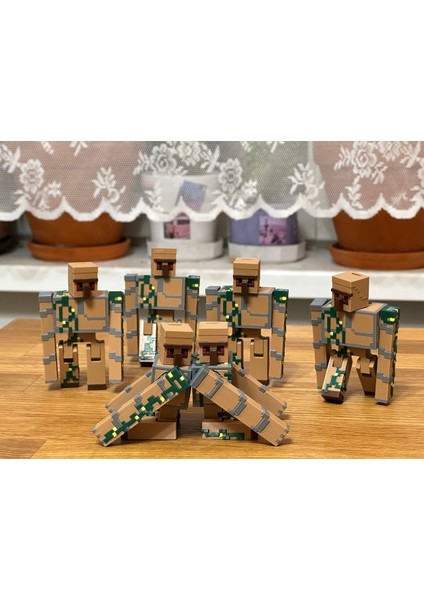 Minecraft Iron Golem Demir Golem Hareketli Eklemli Figür modelleri