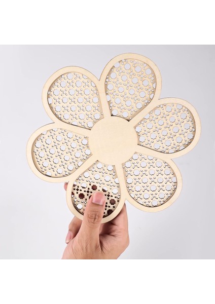 4 Lü Rattan Hazeran Papatya Duvar Süsü - Kapı Süsü - Bebek Çocuk Kapısı Odası Süsü fırsatları