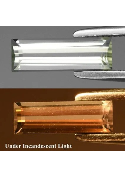 0.86CT 9.5X3MM Vs Baguette Natural Color Change Diaspore - Turkey Gemstone