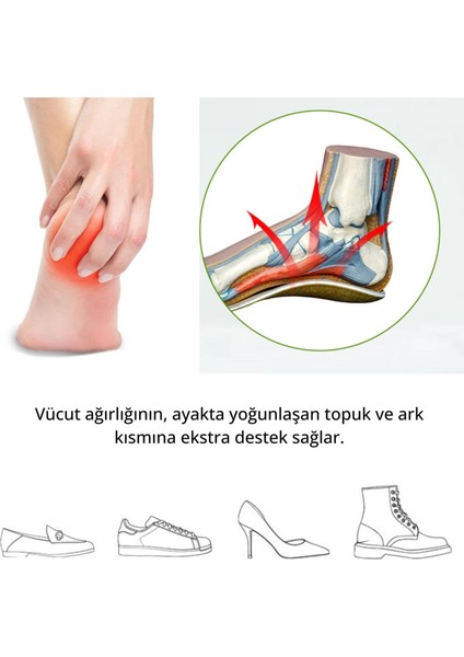 Ultra Anatomik, Topuk Hassasiyetli, Ağrı Azaltıcı, Ter Emici Pike Kumaşlı, Ayakkabı Tabanlığı modelleri