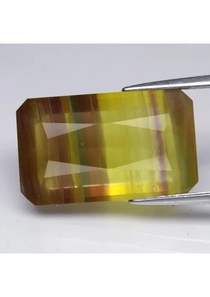 14.57CT 18X11MM Octagon Natural Multi-Color Fluorite - Africa Gemstone