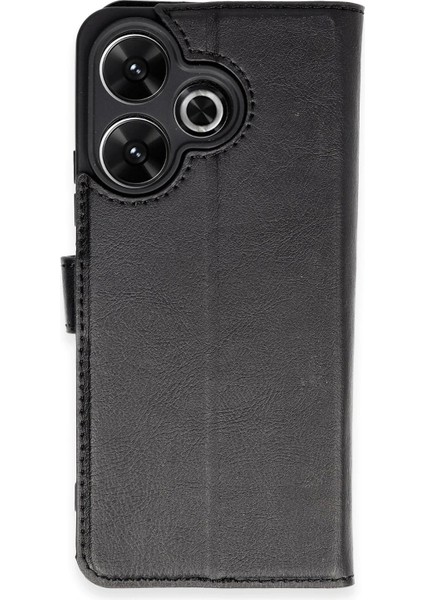 Xiaomi Redmi 13 4g Kılıf Trend S Plus Kapaklı Kılıf - Siyah