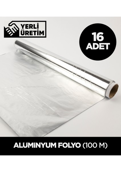 Alüminyum Folyo 45 cm – 100 M - 16 Adet