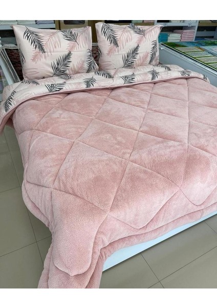 Çift Kişilik Gri 57 Tel Lüx Çift Taraflı Welsoft Pamuk Silikon Yorgan 195X215 & Uyku Seti fiyatları