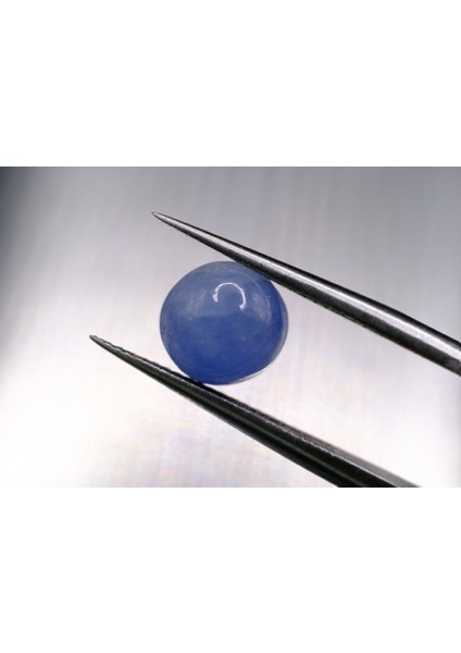 2.94CT 7.65MM Round Cabachon Natural Unheated Sapphire