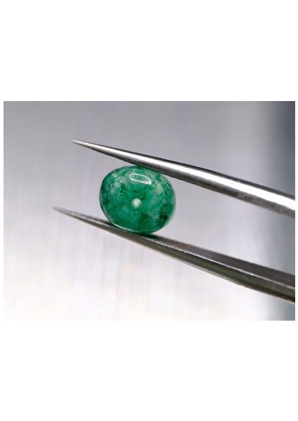 3.00CT 7.2x6.1mm Round Natural Emerald Drilled Beads