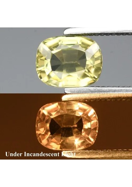 0.83CT 6x4.7mm Vs Cushion Natural Color Change Diaspore - Turkey Gemstone