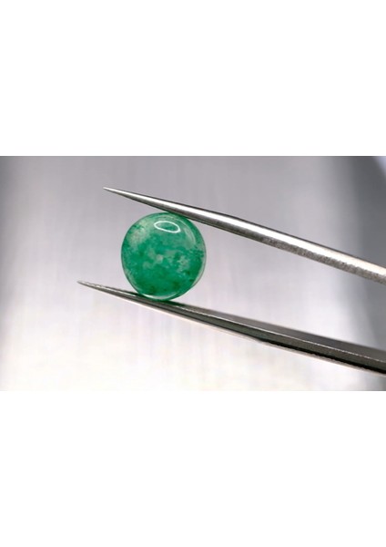 5.84CT 9.8x7.2mm Round Natural Emerald Drilled Beads