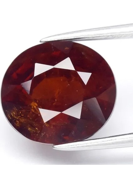 5.51CT Oval Natural Orangish Red Spessartite Garnet - Nigeria Gemstone