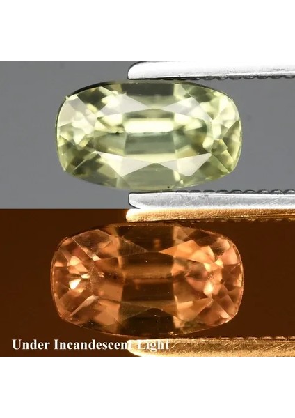 0.90CT 7X4MM Vs Cushion Natural Color Change Diaspore - Turkey Gemstone