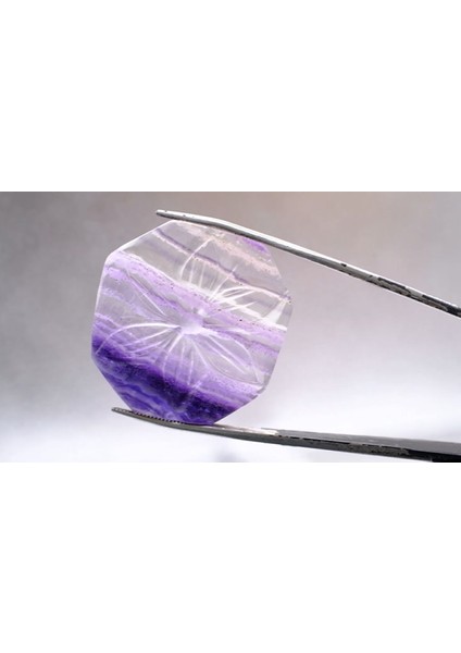 49.42CT 32.4X31.1MM Natural Carving Fluorite