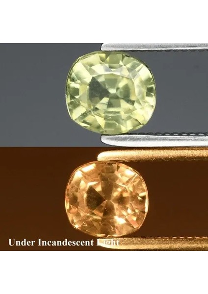 0.75CT 5.5X5MM Cushion Natural Color Change Diaspore - Turkey Gemstone