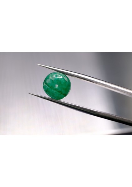 4.22CT 9.2x6.4mm Round Natural Emerald Drilled Beads