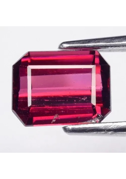 1.29CT Octagon Natural Purplish Pink Rhodolite Garnet - Madagascar Gemstone