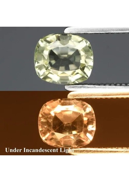 0.75CT 5.5x4.8mm Vs Cushion Natural Color Change Diaspore - Turkey Gemstone