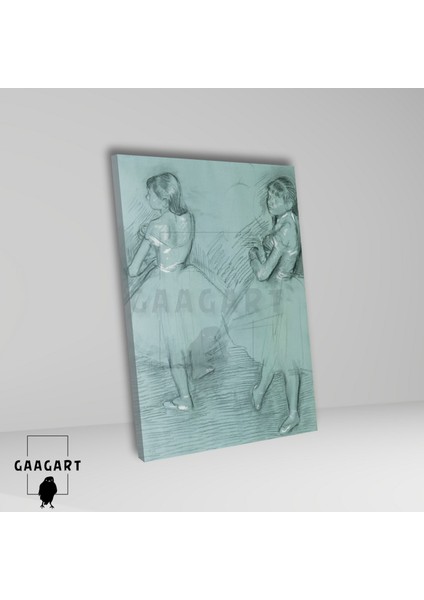 Tekli Dikey Kanvas Edgar Degas Two Dancers fiyatları