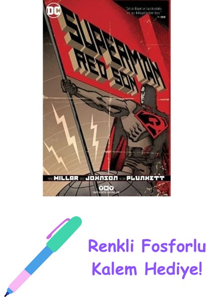 Superman Red Son + Renkli Fosforlu Kalem