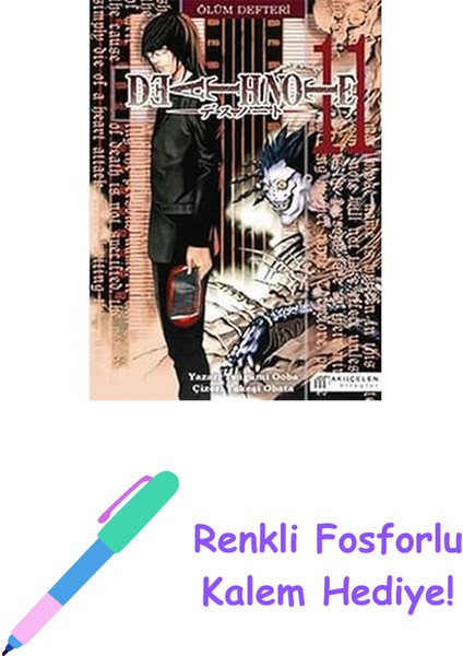 Death Note Ölüm Defteri 11 + Renkli Fosforlu Kalem