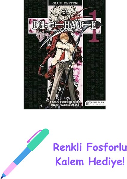 Death Note Ölüm Defteri 1 + Renkli Fosforlu Kalem