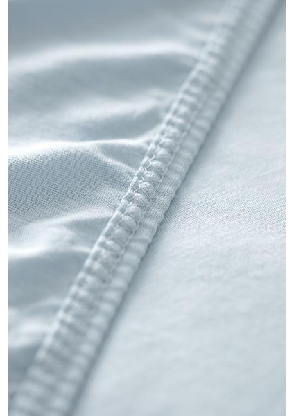 Yeni Sezon Belle Çift Kişilik Lastikli Bambu Çarşaf - Mavi - Mavi modelleri