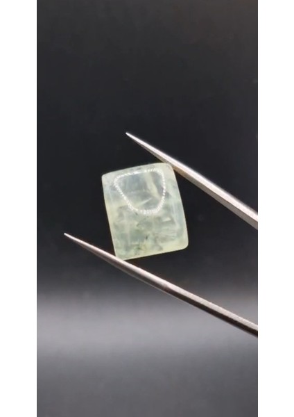 17.00CT 17.8X14.9MM Octagon Cabachon Natural Prehnite