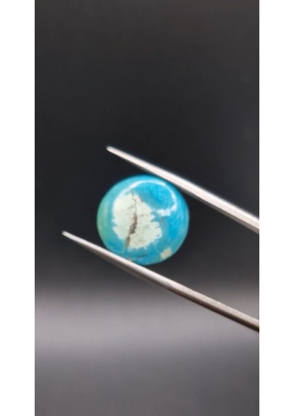 8.20CT 16.8X16.4MM Oval Natural Tibetian Turquase