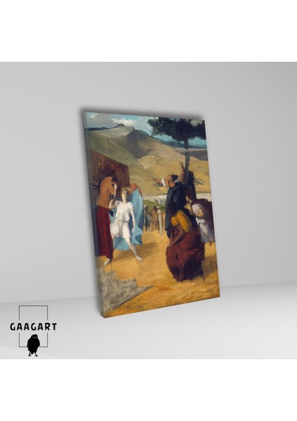 Tekli Dikey Kanvas Edgar Degas Alexander And Bucephalus fiyatları