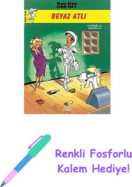 Beyaz Atlı - Red Kit 70 + Renkli Fosforlu Kalem