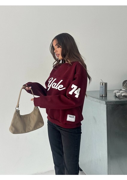 Kadın 3 Iplik Bisiklet Yaka Sweatshirt modelleri
