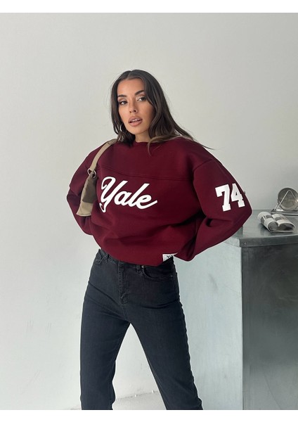 Kadın 3 Iplik Bisiklet Yaka Sweatshirt fırsatları