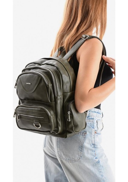 Suni Deri Kadın Sırt Çantası 38*28 cm Mega Bag Günlük Kullanıma Uygun Çok Cepli Içi Astarlı fiyatları